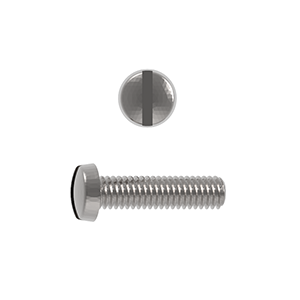 Machine Screw, Cheese Head Slotted, ISO 1207/DIN 84, Stainless Steel Grade A2